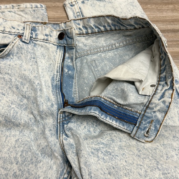 Orange tab San Francisco Vintage Levi’s 33x30 light acid wash amazing condition - Picture 5 of 10